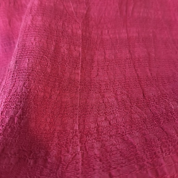 CITY WEAR | Vintage Elegant Burgendy Rayon Women's Skirt Set - Picture 9 of 16